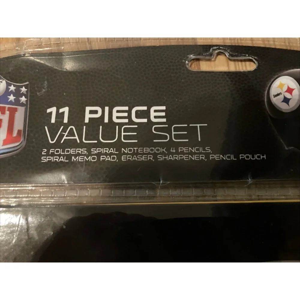 Pittsburgh Steelers Insulated  Lunch Box & Folder, Pencil‎ Set School Supply